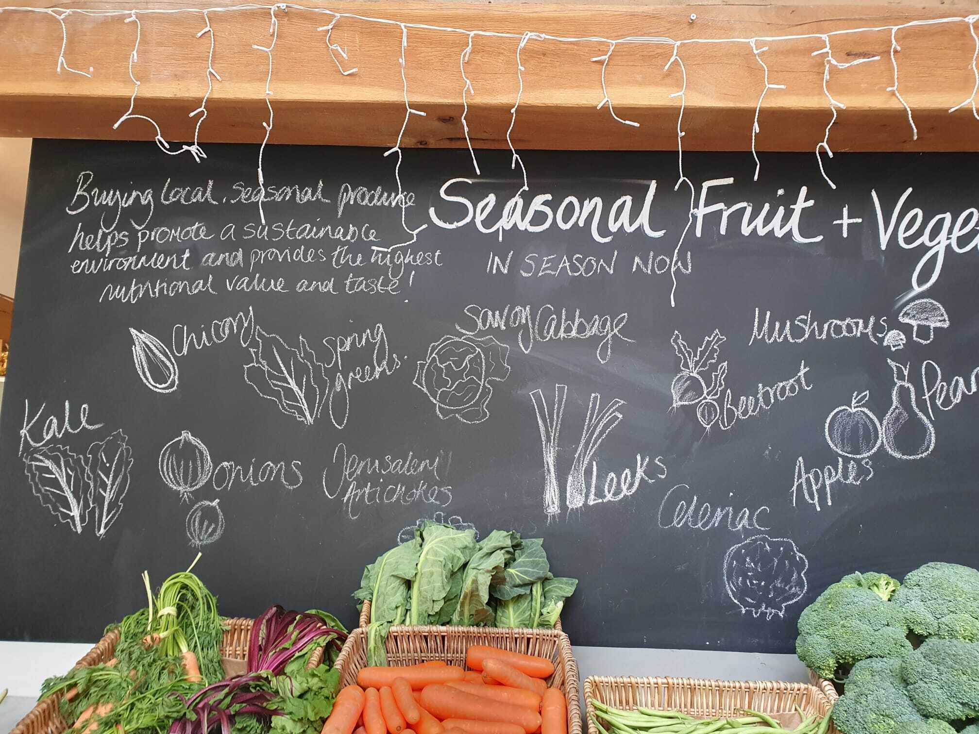 Asparagus at Groombridge Farm Shop Produced in Kent