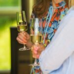 Brabourne Sparkling Wine in glass