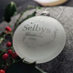 Kent Glass engraving Xmas