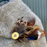 Romney Marsh Wools feather pin