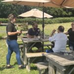 White Horse Wine Tours wayfarer Dawn and Karen tasting