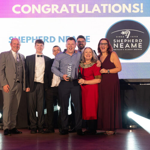 Apprenticeship Lead David Everett collects the Best Training Programme award Credit Justine Burton Berties Photography