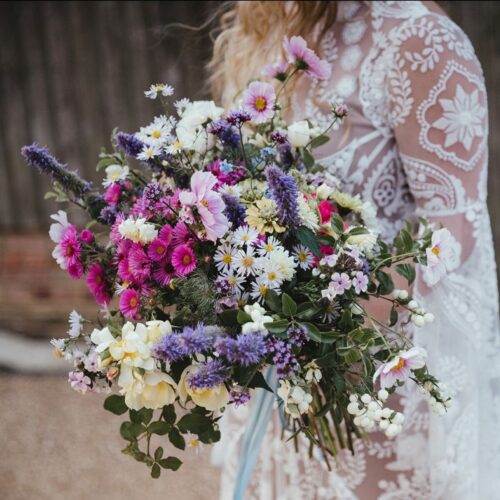 Blooming Green Wedding Bouquet