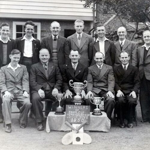 Brewers Delight team the first team to win the treble in 1950 Division One Skam cup Henry Court cup 1