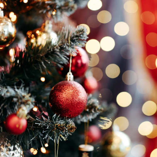 Christmas shopping evening Sq