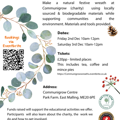 Communigrow Eco friendly Wreath Making Workshops 2
