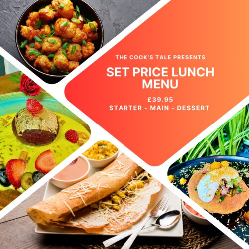Cooks Tale set price lunch menu 1