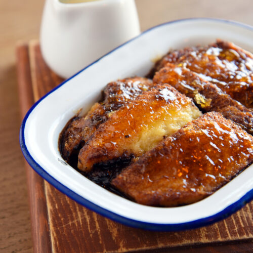 Corner House Choc and orange bread and butter pudding