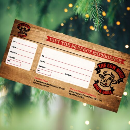 Cow Shed festive gift voucher