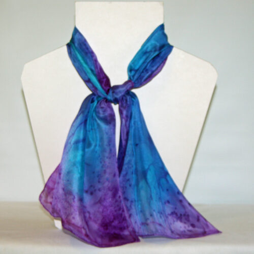 Designs on Silk Purple Turquoise s 9954