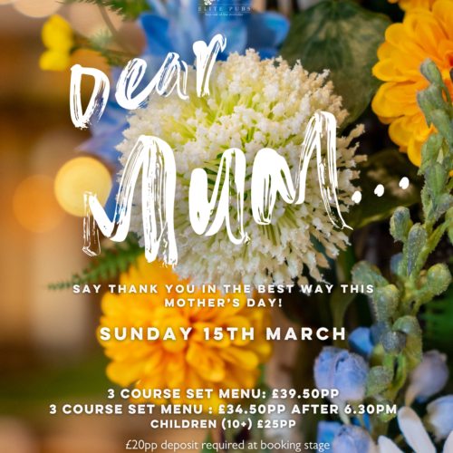 Elite Pubs Mothers Day 2026