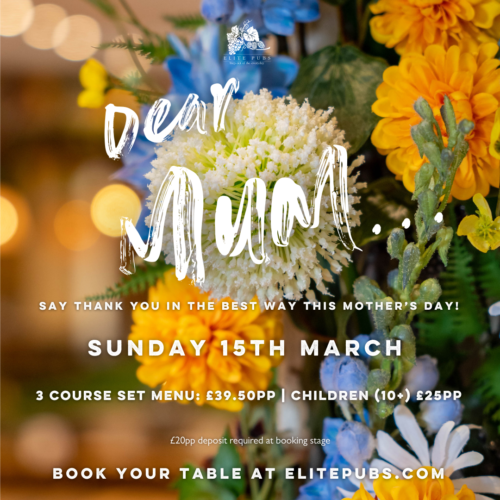 Elite Pubs Mothers Day Flyer