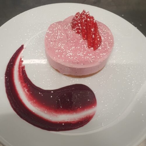 Foundry Frozen black currant and gin cheesecake recipe
