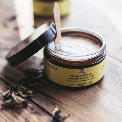 Fox and Bloom body butter and scoop Low res