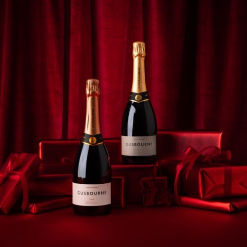 Gusbourne Christmas Pair Rose and Brut Large