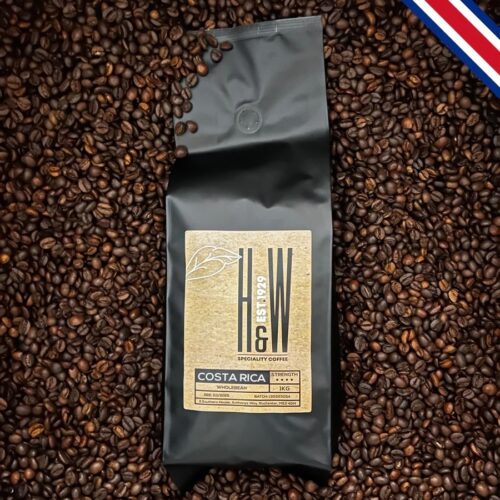 Herbert and Ward coffe bag on beans