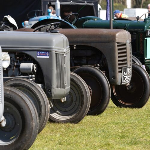 Heritage and transport show tractors