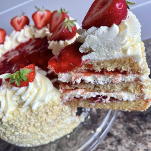 Its a wonderful slice victoria sponge