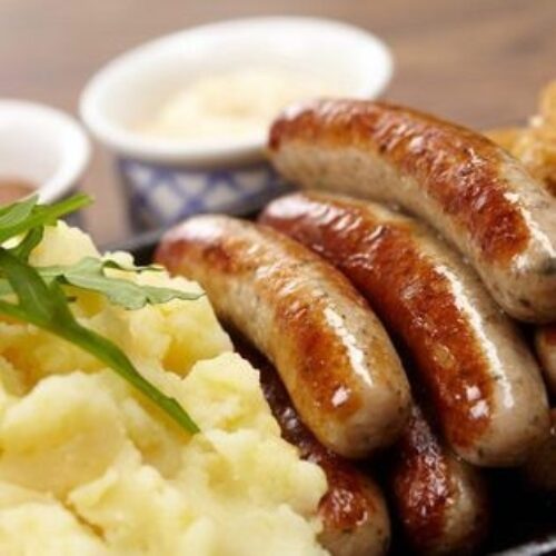 Korkers Sasage and mash