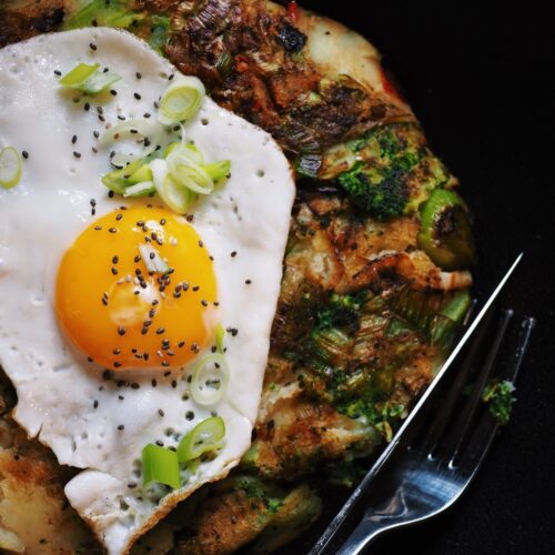 Leek and potato hash photo by Charley Pope