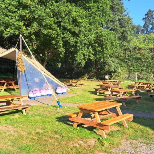 Musket tent day time