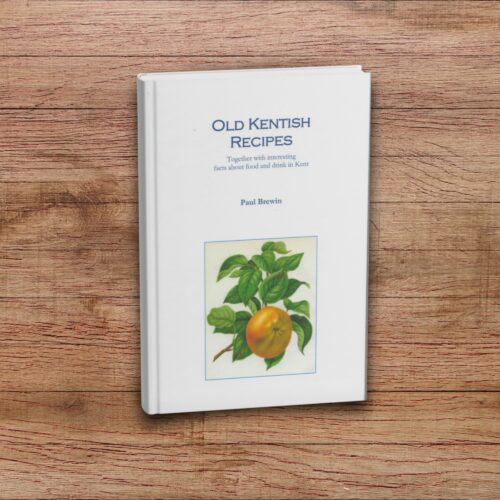 Old Kentish Recipes book on wood