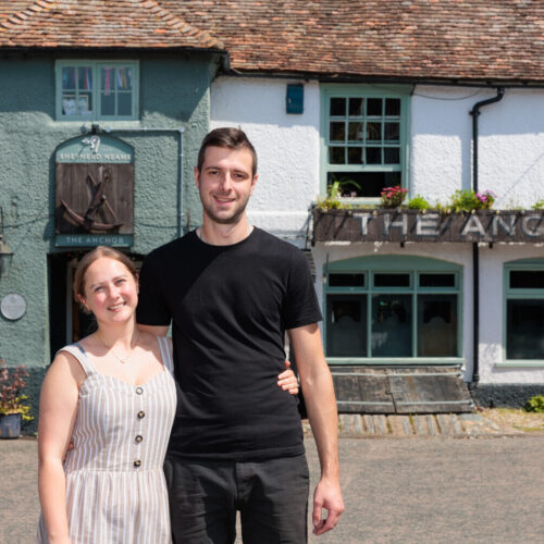 Paige Stubbington and Mark Revell are the licensees at The Anchor in Faversham