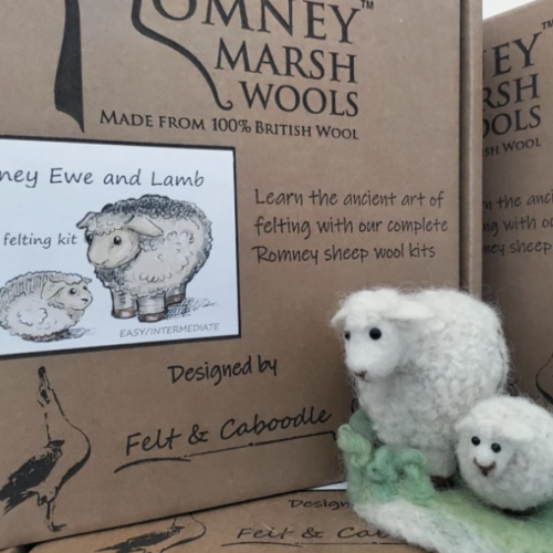 Romney Felting Kit
