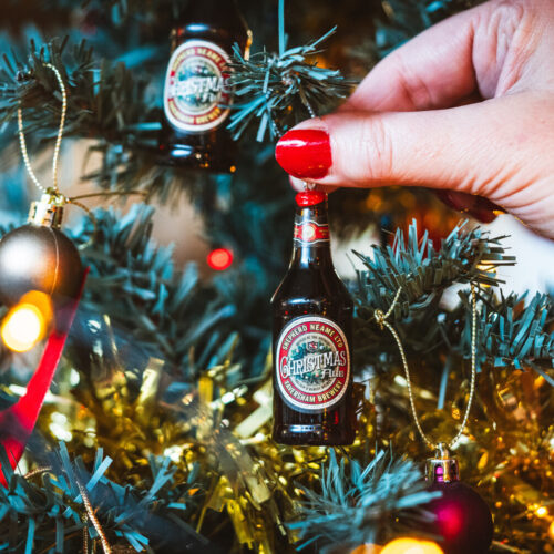 Shepherd Neame Mini Christmas Ale tree decorations are on sale at the Brewery shop