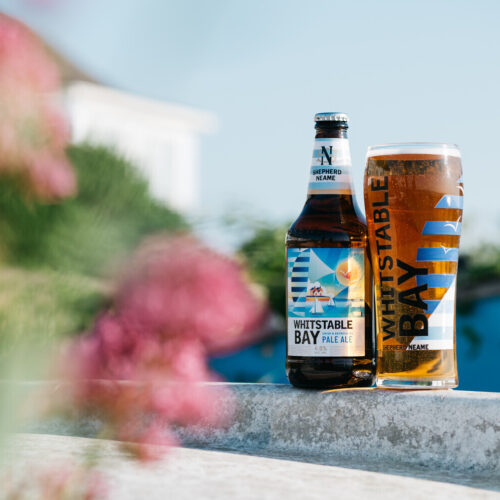 Shepherd Neame Whitstable Bay new glassware with the design