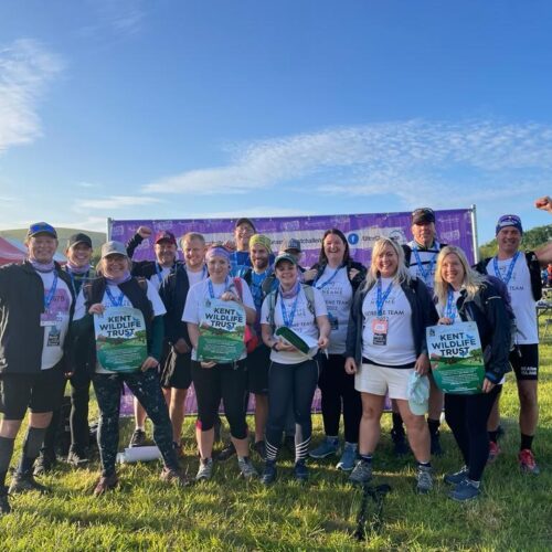 Shepherd Neames Team Extreme celebrate completing the Jurassic Coast Ultra Challenge