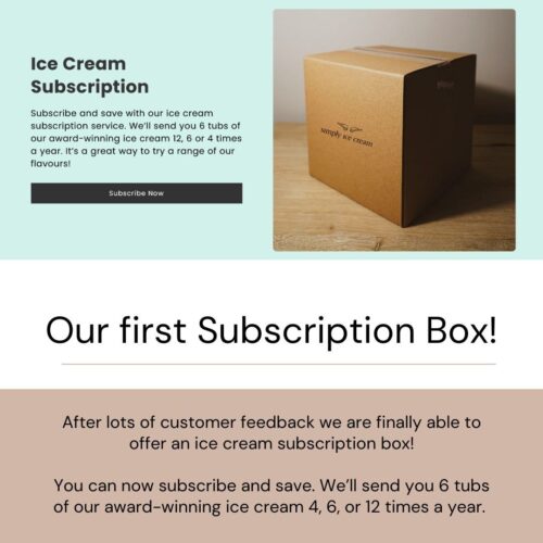 Simply Ice Cream Subscription