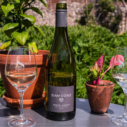 Simpsons Wines flower pot