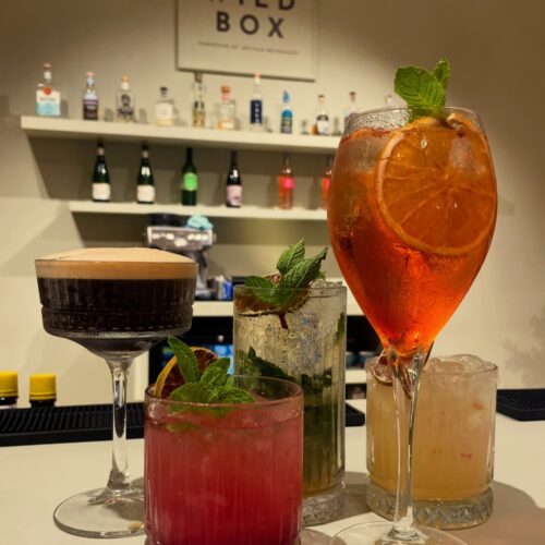 Wildbox cocktails in fenwicks canterbury