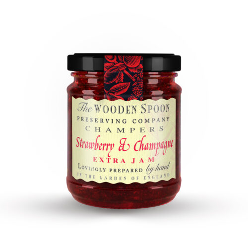 Wooden Spoon 340g Champers Strawberry Jam