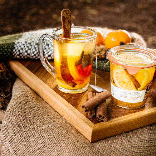 Wooden spoon Autumn Orange