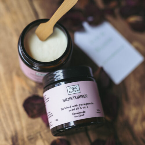 Fox and bloom moisturiser with spoon