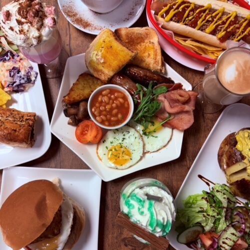 Bluebells Catering table food 1