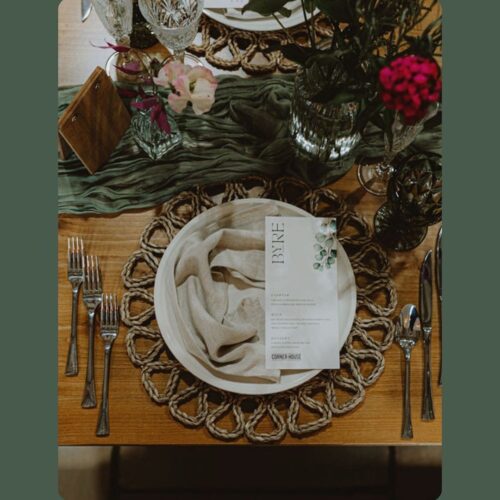 Byre Barn table setting