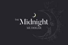 Midnight Muddler Lanscape Logo on Dark Blue