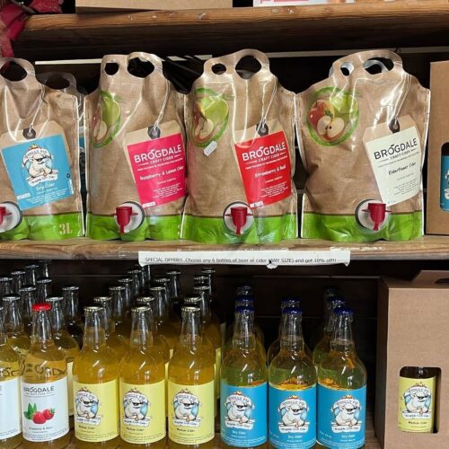 Brogdale Cider on shelf